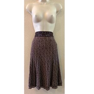 Like New Cabi Stretch Knit Lace Lined Skirt